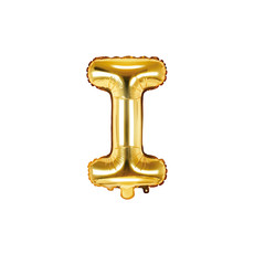 Folieballon Goud Letter 'I' - 35cm