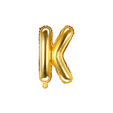 Folieballon Goud Letter 'K' - 35cm