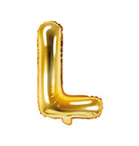 Folieballon Goud Letter 'L' - 35cm