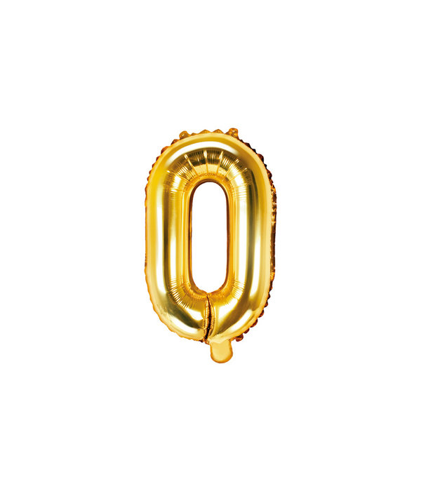 Folieballon Goud Letter 'O' - 35cm