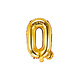 Folieballon Goud Letter 'Q' - 35cm