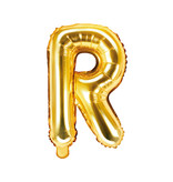 Folieballon Goud Letter 'R' - 35cm