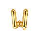 Folieballon Goud Letter 'W' - 35cm
