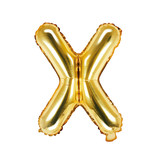 Folieballon Goud Letter 'X' - 35cm