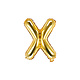 Folieballon Goud Letter 'X' - 35cm