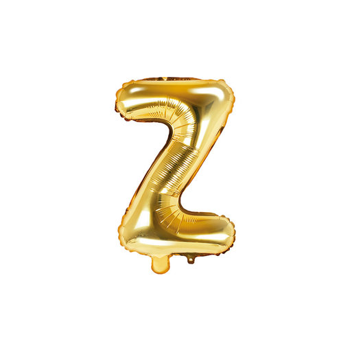 Folieballon Goud Letter 'Z' - 35cm