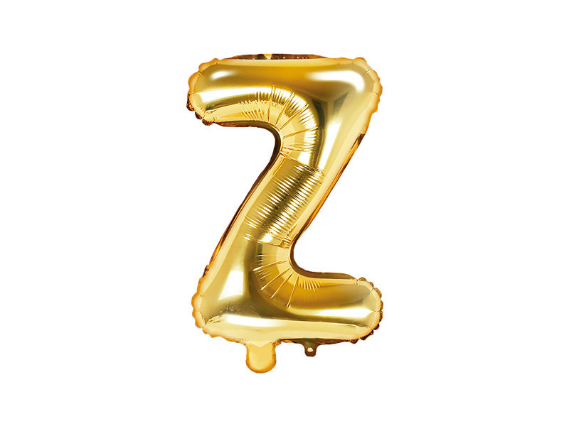 Folieballon Goud Letter &apos;Z&apos; - 35cm afbeelding