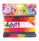 Afzetlint Happy Birthday 610cm