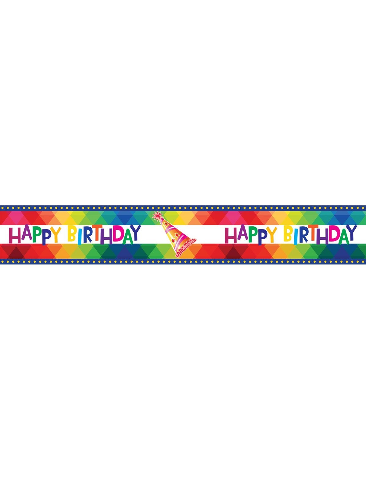Afzetlint Happy Birthday 610cm