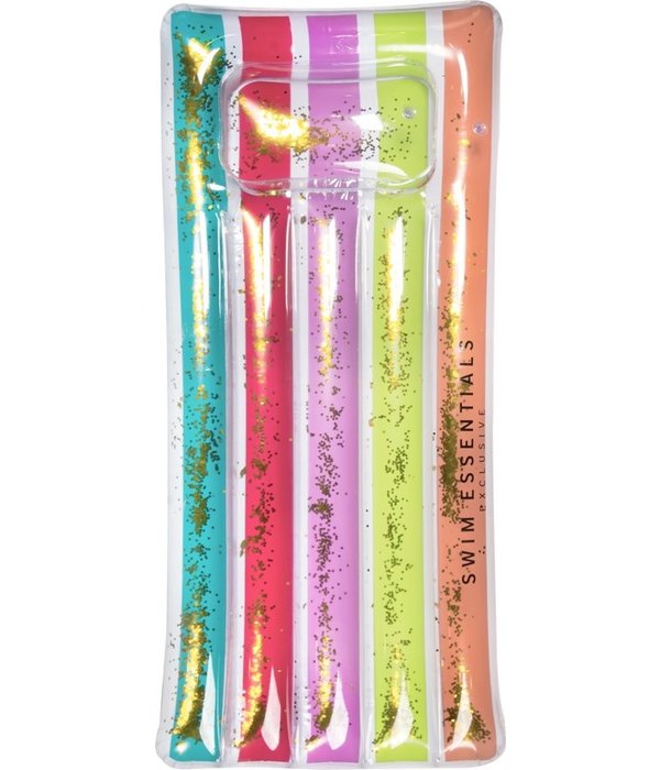 Regenboog Glitter Luchtbed