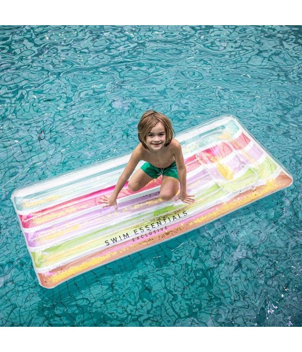 Regenboog Glitter Luchtbed