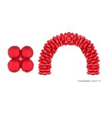 Folieballonnen Ballonnenboog Rood Rond - 10 Stuks