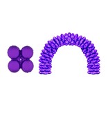 Folieballonnen Ballonnenboog Paars Rond - 10 Stuks