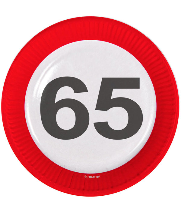 65 Jaar Verkeersbord Borden - 8 stuks