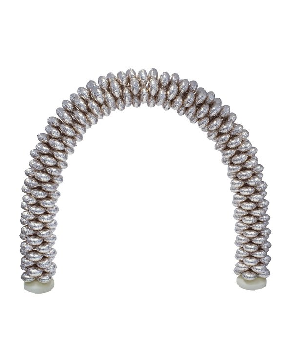 Ballonnenboog Met Folieballonnen Rond Zilver