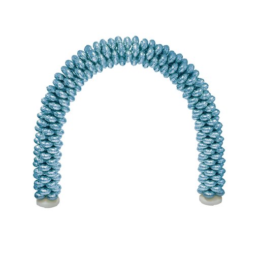 Ballonnenboog Met Folieballonnen Rond Lichtblauw