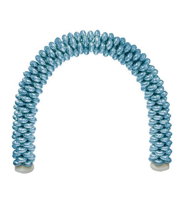 Ballonnenboog Met Folieballonnen Rond Lichtblauw