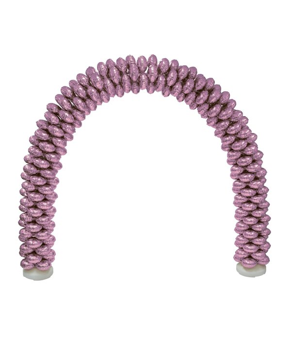 Ballonnenboog Met Folieballonnen Rond Roze