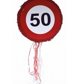 Trekpiñata Verkeersbord 50 Jaar
