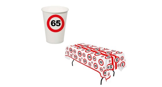 Tafeldecoratie 65 jaar