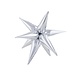 Folieballon Ster Zilver Groot