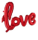 Folieballon Love Rood - 100x68cm