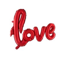 Folieballon Love Rood - 100x68cm