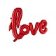 Folieballon Love Rood - 100x68cm