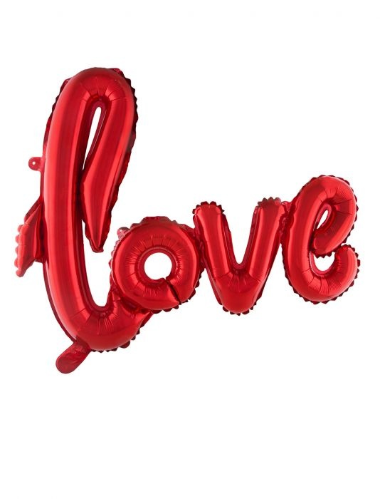 Folieballon Love Rood - 100x68cm afbeelding