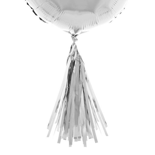 Ballonnen Tassels Zilver - 5 Stuks