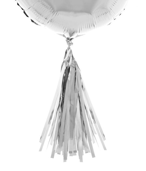 Ballonnen Tassels Zilver - 5 Stuks
