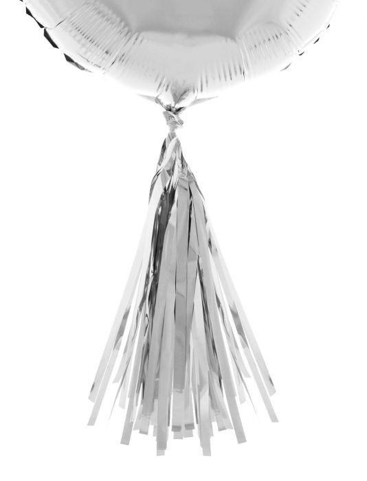 Ballonnen Tassels Zilver - 5 Stuks