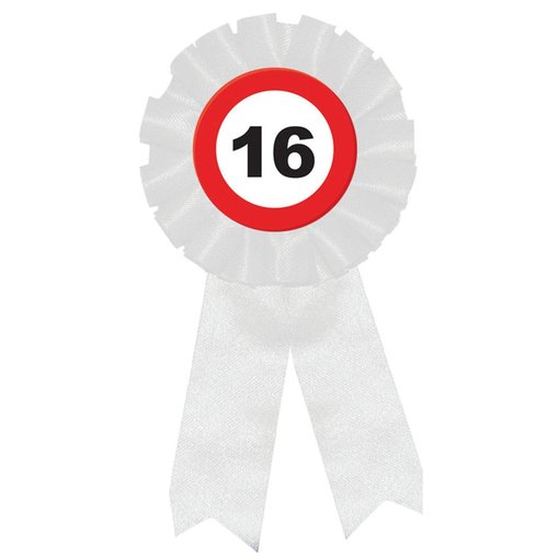 Rozet Verkeersbord 16 Jaar