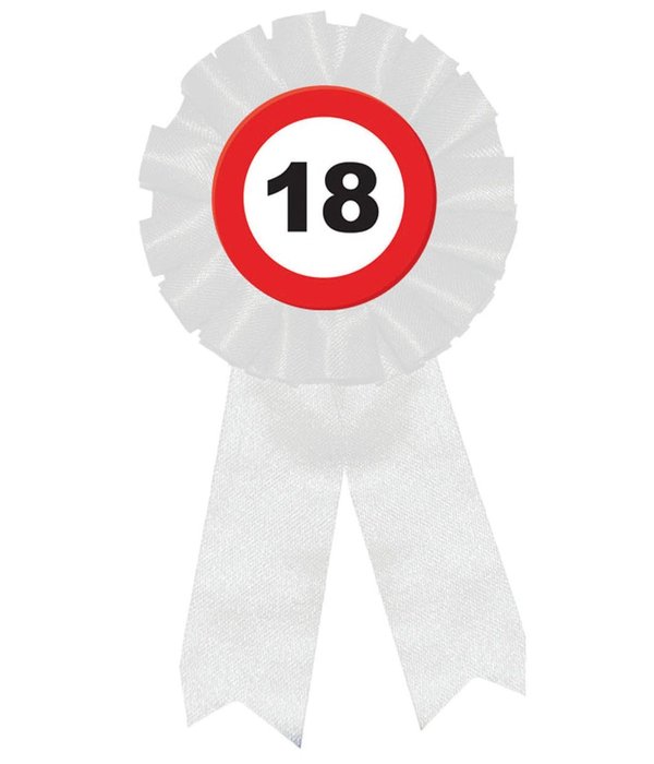 Rozet Verkeersbord 18 Jaar