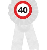 Rozet Verkeersbord 40 Jaar