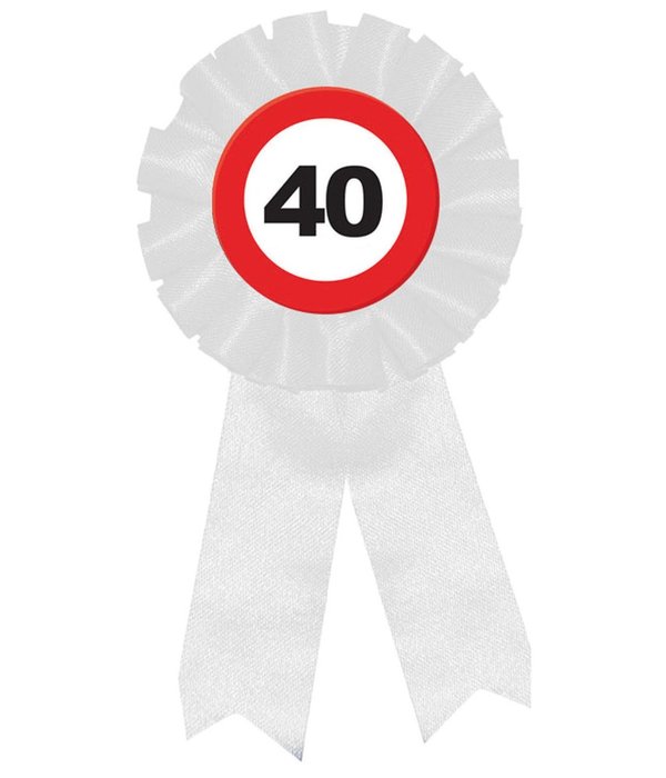 Rozet Verkeersbord 40 Jaar