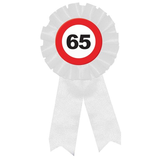 Rozet Verkeersbord 65 Jaar