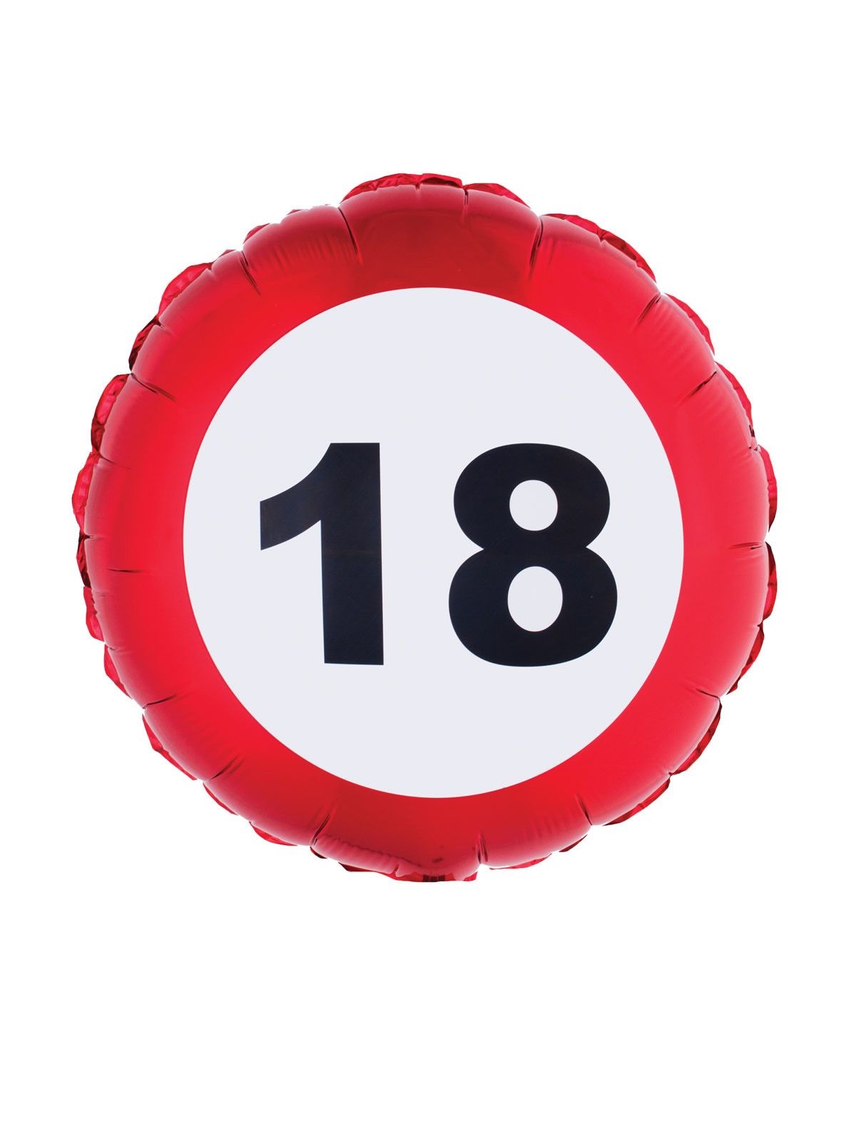 Folieballon verkeersbord 18 jaar afbeelding