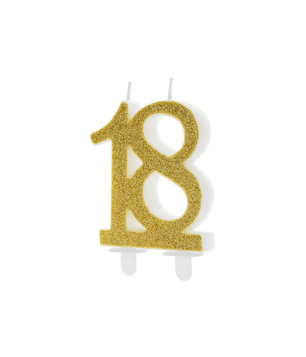 Cijferkaars 18 Jaar Goud