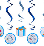 Geboorte Swirl Beertjes Blauw