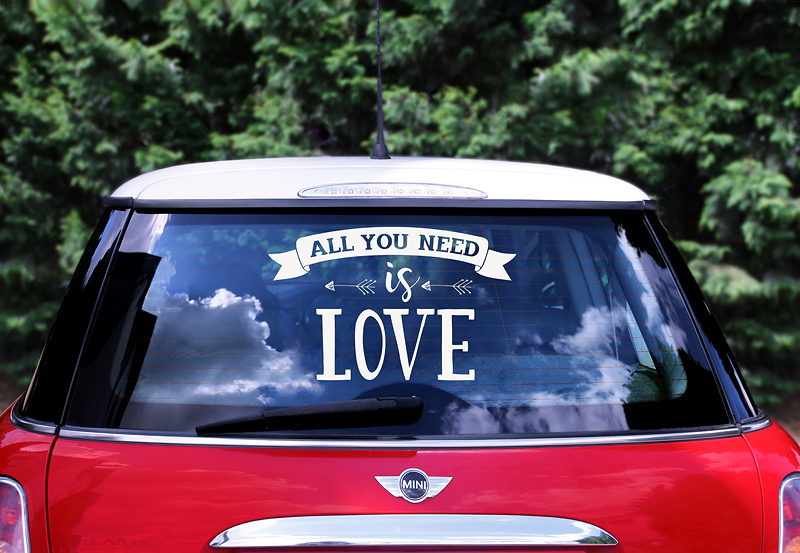 Autosticker All You Need Is Love