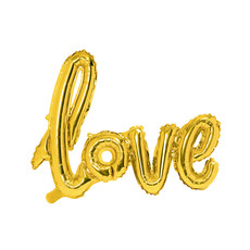 Folieballon Love Goud - 73 x 59cm