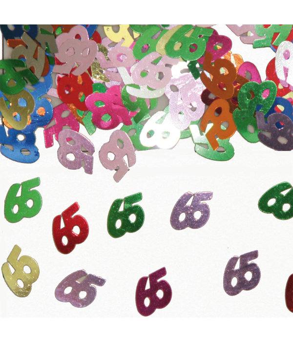 65 Jaar Tafeldecoratie / Sierconfetti