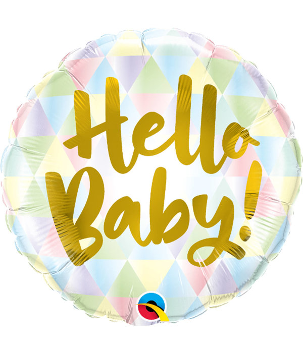 Folieballon Hello Baby - 45 cm