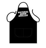 Keukenschort Zwart  'Natural Born Griller'