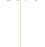 Prikkers 'Love' Zilver Glitter - 18 cm