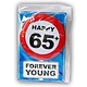 Happy Age Kaart Button - 65 Jaar