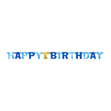 Letter Banner 1st Birthday blauw