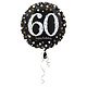 Folieballon 60 Jaar Happy Birthday Zilver 43cm