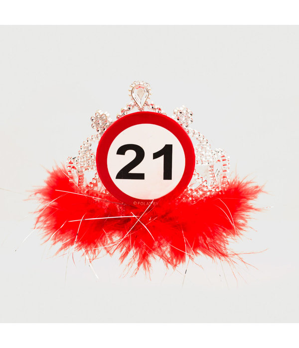 21 Jaar Verkeersbord Tiara